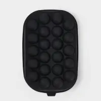 Форма для льда &laquo;Шарики&raquo;, 22 ячейки, 21&times;14&times;3.5 см, силикон, чёрная