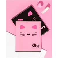 Тетрадь общая А5 48л №1School Kitty роз,клет,скреп, ВД-лак 4шт/уп(1819933)