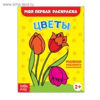 Раскраска &laquo;Цветы&raquo;, 16 стр.