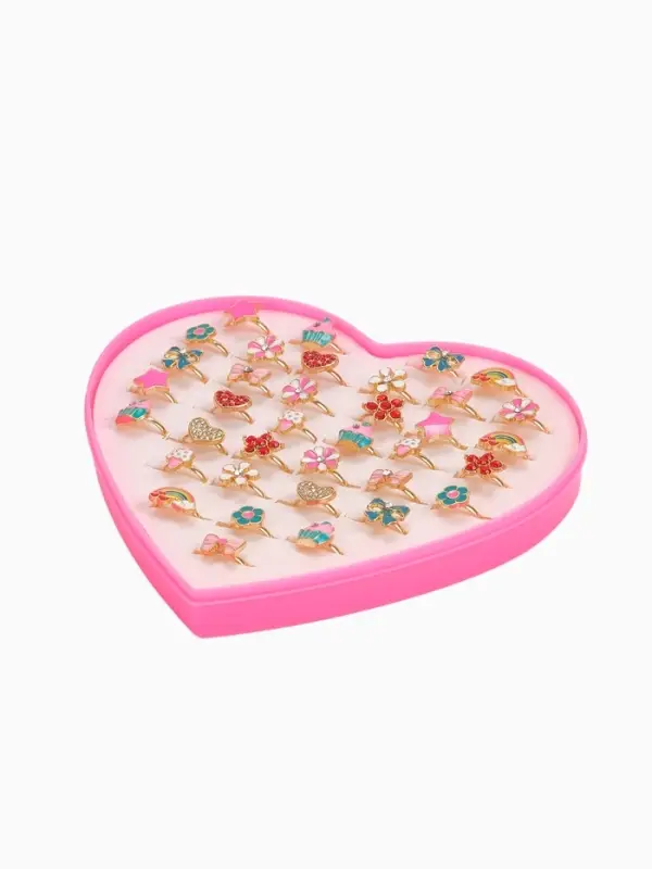 Кольцо детское «Выбражулька» лето, форма МИКС, цвет МИКС, безразмерное Кольцо детское «Выбражулька» лето, форма МИКС, цвет МИКС, безразмерное