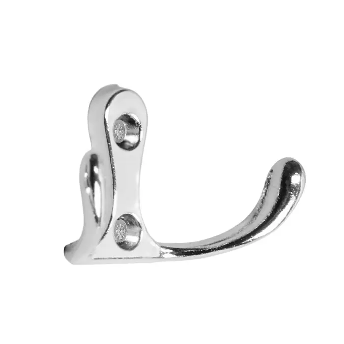 Крючок мебельный ТУНДРА TKd=005, двухрожковый, хром, 5 шт. Крючок мебельный ТУНДРА TKd=005, двухрожковый, хром, 5 шт.