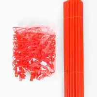 Трубочки и зажим для воздушных шаров, d=10 мм, длина 40 см, МИКС, 50 штук (в упаковке один цвет)