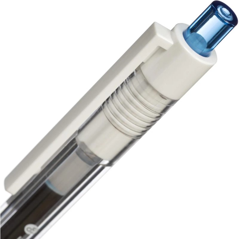Ручка гелевая автомат. Deli INKABLE EG05S-BL,гибр.нак0,5,син быстросх,прозр
