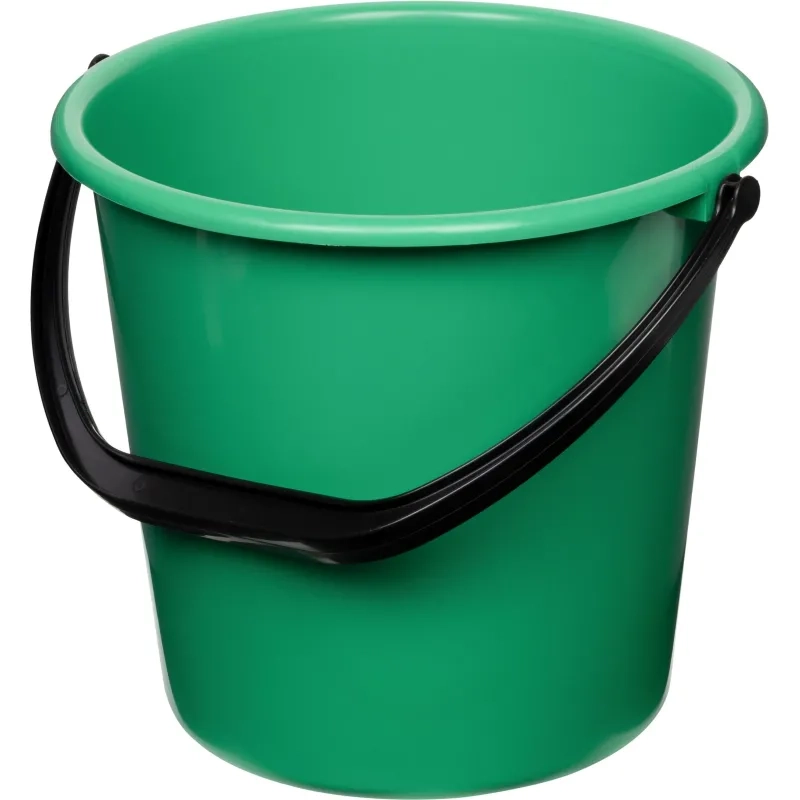 Ведро 10 л хозяйственное пластиковое зеленое