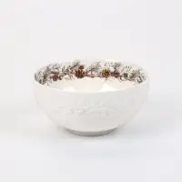 Салатник новогодний WY Magical Winter, 780 мл, 15&times;7 см, фарфор, белый, без упаковки