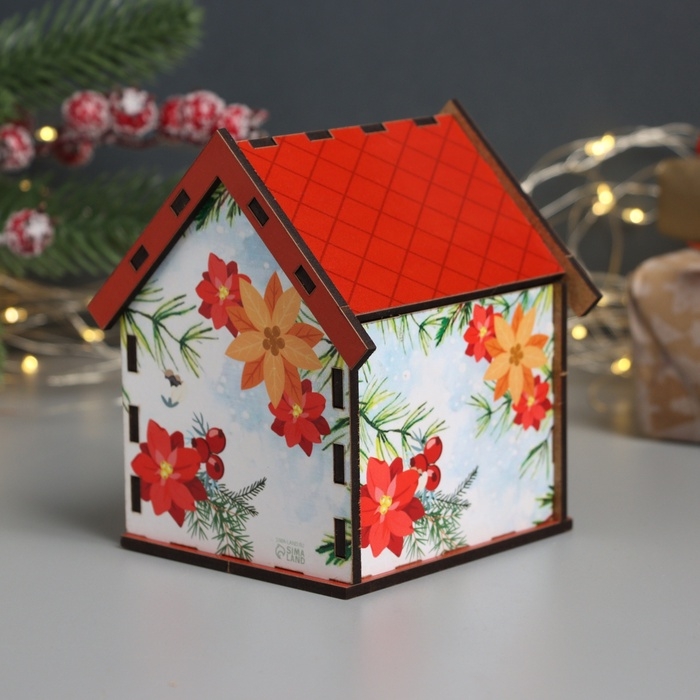 Новогодний чайный домик  Новогодний чайный домик "Змея.Процветания" 10,5х9,5х12 см