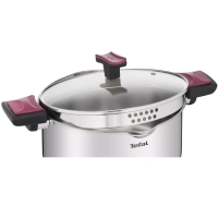 Высокая кастрюля с крышкой Cook&Clip 22 см, 6,1 л