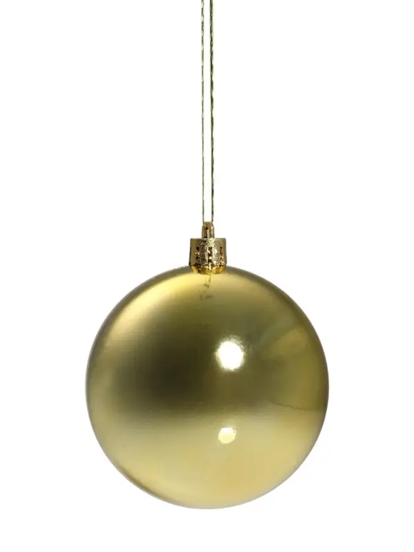 Ёлочные игрушки &laquo;Винтажный глянец&raquo;, шары новогодние, d=8 см, набор 6 шт., золотистый