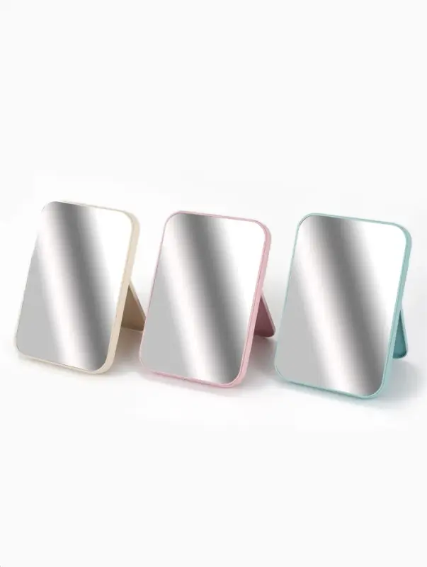 Зеркало настольное, прямоугольное, 16.5&times;24.5 см, (16&times;24 см), МИКС