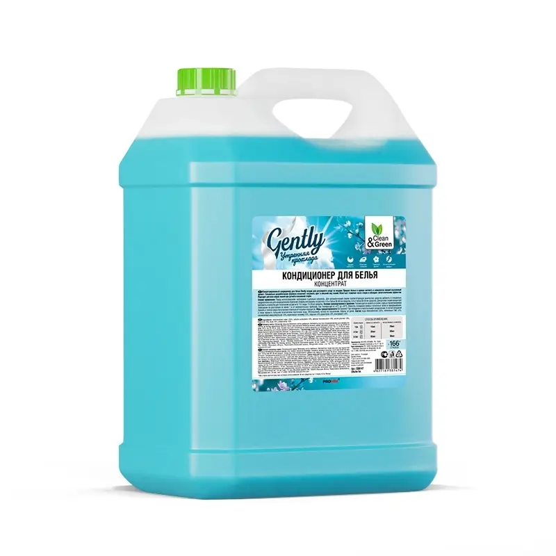 Кондиционер для белья Gently "Утренняя прохлада" (концентрат, голубой) 5 л. Clean&Green CG8147