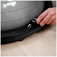 Полусфера BOSU гимнастическая ONLYTOP, с насосом, 58&times;25 см, серая