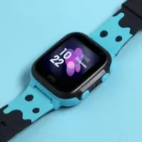 Детские смарт-часы Windigo AM-15, 1.44", 128&times;128, SIM, 2G, LBS, камера 0.08 Мп, голубые