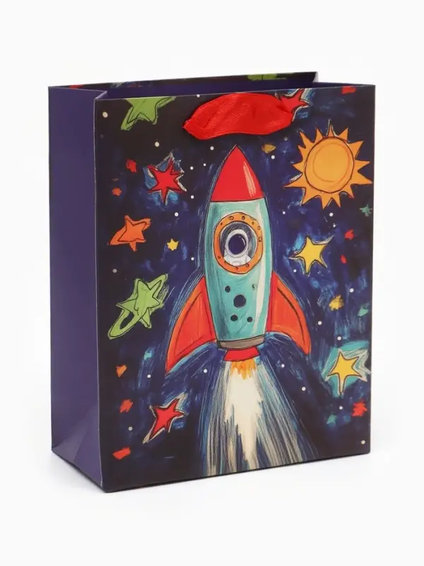 Пакет подарочный &laquo;Космос&raquo;, 12&times;15&times;5.5 см