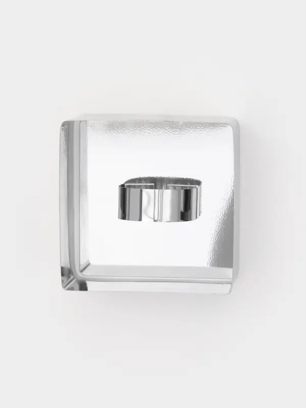 Форма для выкладки Доляна &laquo;Квадрат&raquo;, 8&times;8&times;4 см, с прессом, толщина 3 мм, нержавеющая сталь