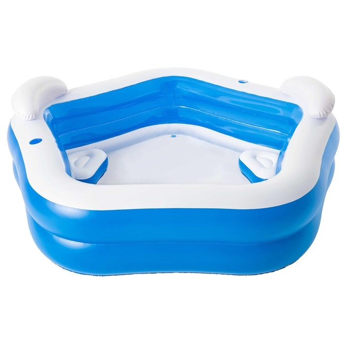 Бассейн надувной Bestway, 213×206×69 см, с сиденьями и подголовниками, от 6 лет, 54153 Бассейн надувной Bestway, 213×206×69 см, с сиденьями и подголовниками, от 6 лет, 54153