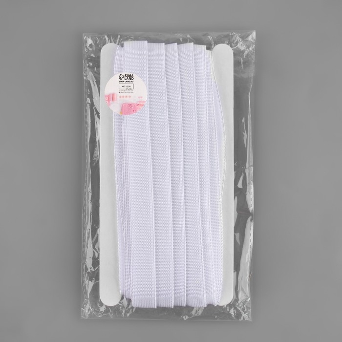 Резинка с силиконом, 15 мм, 10 ± 1 м, цвет белый Резинка с силиконом, 15 мм, 10 ± 1 м, цвет белый