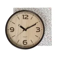 Часы настенные, интерьерные, плавный ход, d-30.5см, коричневые