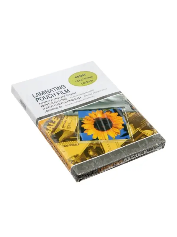 Пленка д/ламинирования A5 80 мкм 100 шт., глянцевая, 154&times;216 мм