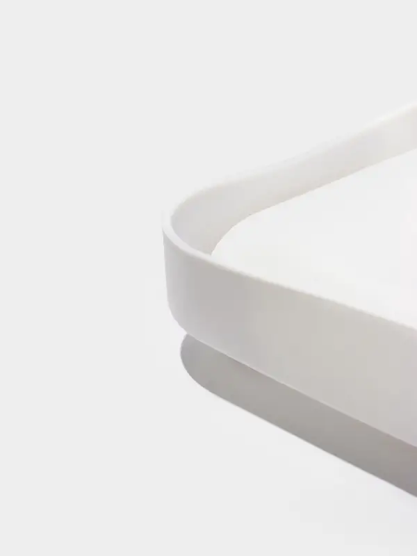 Форма для муссовых десертов и выпечки KONFINETTA &laquo;Квадро&raquo;, силикон, 18.5&times;5 см, белая