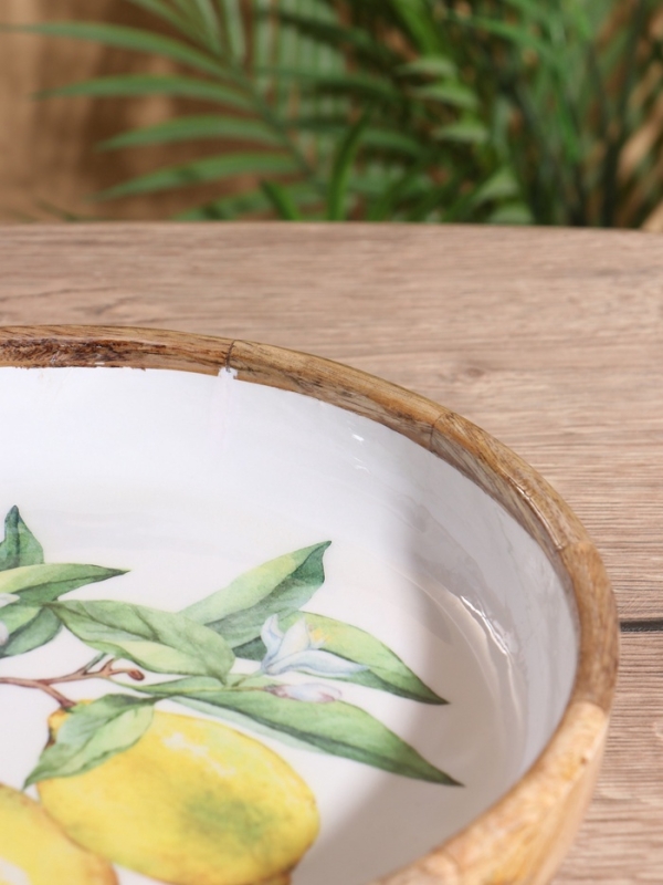 Блюдо Блюдо "Лимоны" дерево манго 25х25х4,5 см