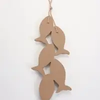 Сувенир интерьерный &laquo;Рыбки на верёвочке&raquo;, 5 шт., 19&times;2.3&times;48.5 см