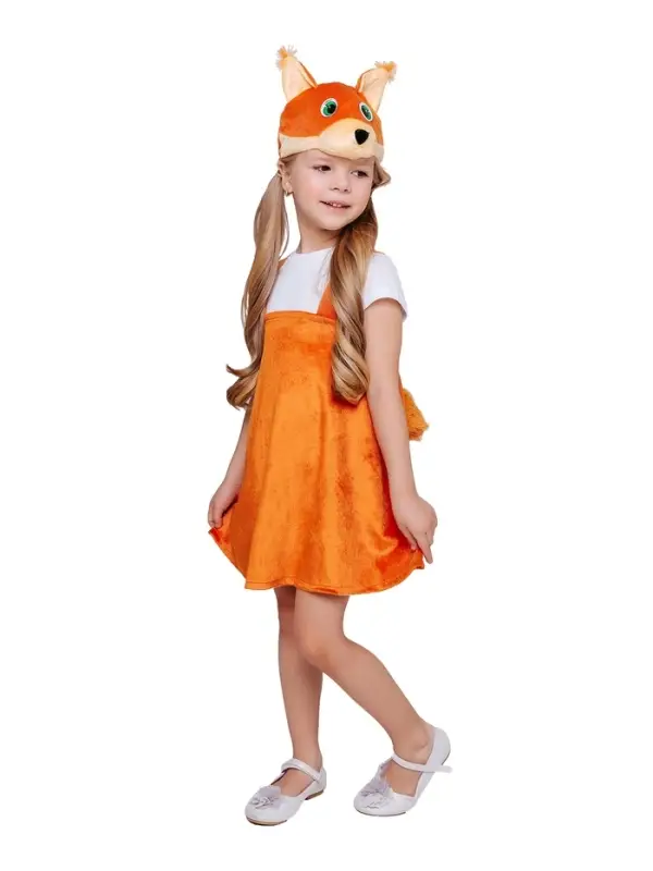 Карнавальный костюм   Карнавальный костюм  "Белка Кнопочка (сарафан, шапка)" размер 110-56