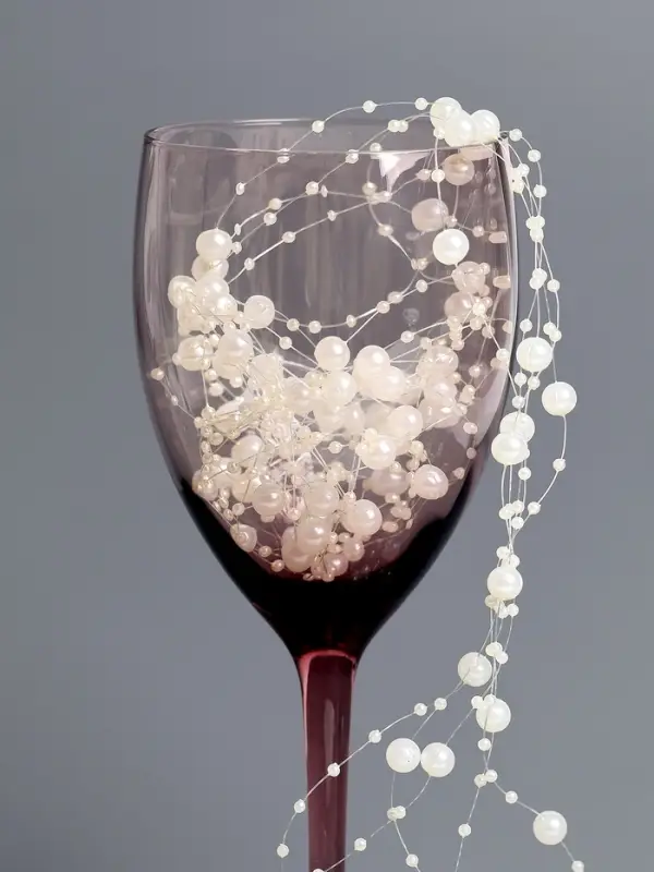 Гирлянда для декора из бусин, айвори - крем Гирлянда для декора из бусин, айвори - крем