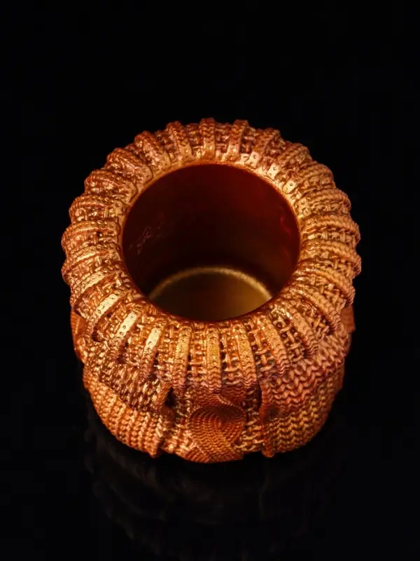 Подсвечник  Подсвечник "Вязаный мешок", 6х6 см, бронза