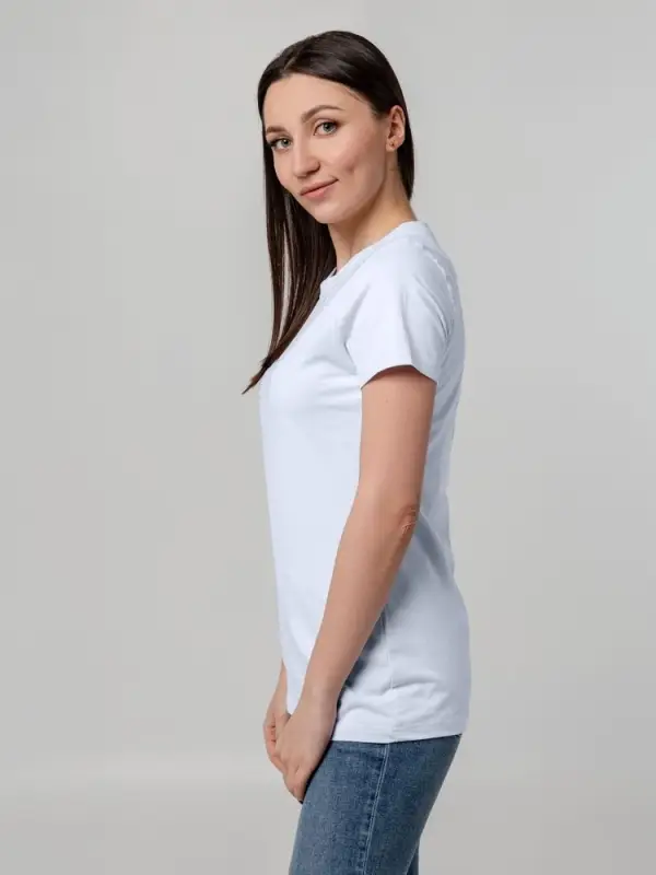 Футболка женская T-bolka Stretch Lady, белая (холодный оттенок), размер S Футболка женская T-bolka Stretch Lady, белая (холодный оттенок), размер S