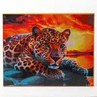 Алмазная вышивка полное заполнение &laquo;Гепард&raquo;, на раме, 40&times;50 см
