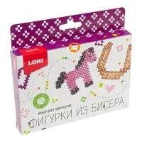 Фигурки из бисера. Брелоки "Лошадка, подкова" Бис-107