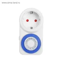 Таймер розеточный механический Luazon Lighting, 16 A, интервал 30 минут, 220 В, суточный
