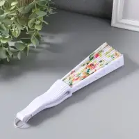 Веер складной &laquo;Кустовые розы&raquo;, 22.5 см