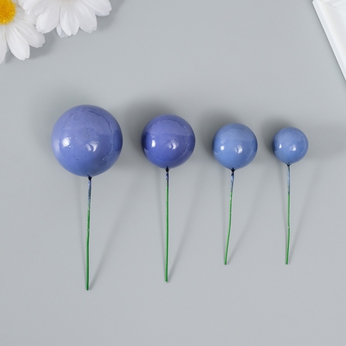 Декор для творчества "Шарики" d=2; 3; 3,5 и 4 см набор 20 шт