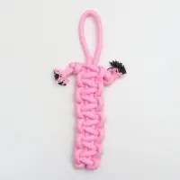Игрушка канатная "Лапта", до 32 см, 90 г, розовая