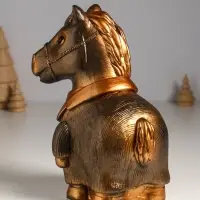 Копилка "Конь в пальто" 22,5х18х13 см, бронза