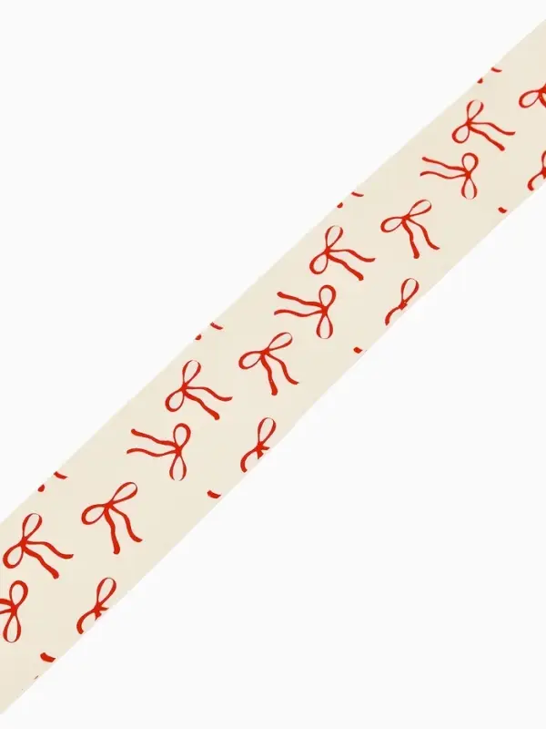 Лента атласная &laquo;Бантики&raquo;, розовая, 4 см &times; 5 м