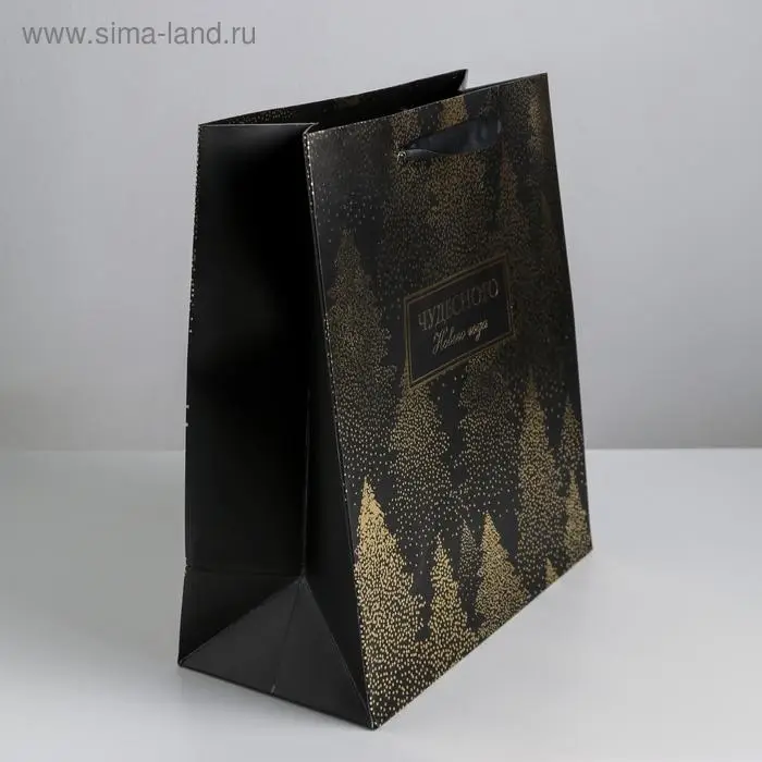 Пакет подарочный новогодний ламинированный «Чудесного Нового года», ML 23 х 27 х 11.5 см Пакет подарочный новогодний ламинированный «Чудесного Нового года», ML 23 х 27 х 11.5 см