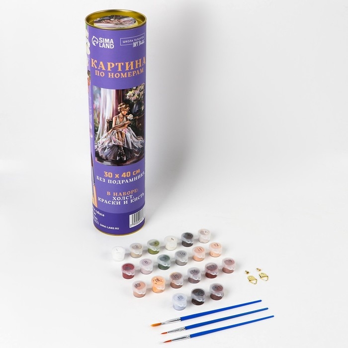 Картина по номерам в тубусе «Балерина», 30 х 40 см Картина по номерам в тубусе «Балерина», 30 х 40 см