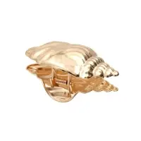 Краб для волос "Лейла море" раковина витая, 7 см, золото