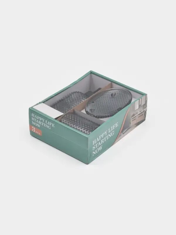 Набор для ванной Набор для ванной "Капель", 3 предмета (дозатор для мыла, стакан, мыльница)