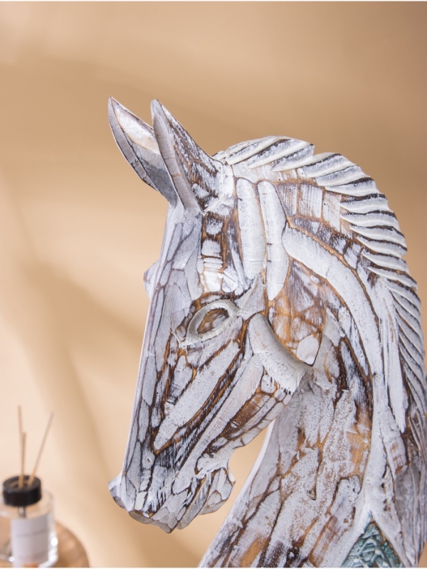 Сувенир резной дерево Сувенир резной дерево "Голова коня", 22х7х50 см