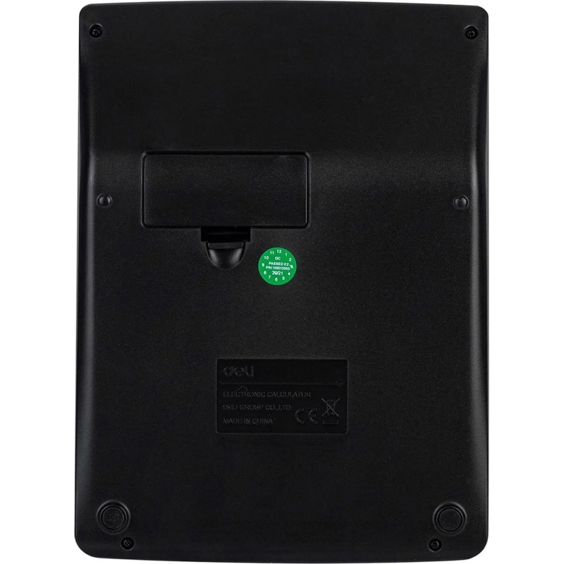 Калькулятор настольный ПОЛНОРАЗМ. Deli E1671, 12-р,дв.пит,185x135мм,мет,срб