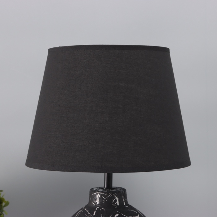 Лампа настольная Лампа настольная "Луиза" 1х40Вт Е27 черный 25х25х38,,5см