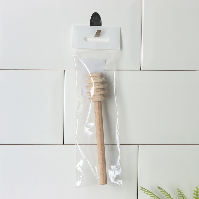 Ложка для мёда, 14 см, бук, в упаковке с подвесом Ложка для мёда, 14 см, бук, в упаковке с подвесом