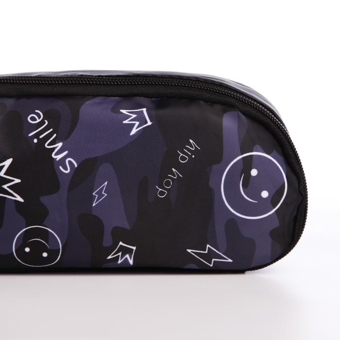 Рюкзак школьный с пеналом Hip-Hop, 42х28х13 см, цвет чёрный Рюкзак школьный с пеналом Hip-Hop, 42х28х13 см, цвет чёрный