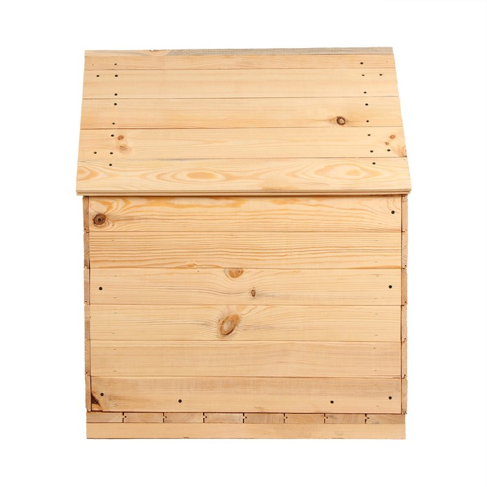 Будка для собаки, 75 × 60 × 90 см, деревянная, с крышей, Greengo