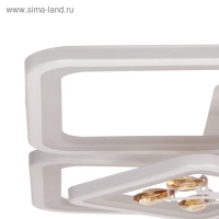 Люстра с ПДУ 671142/8 LED 240Вт диммер RGB 3 режима 3000-6000К белый 56,5х56,5х14 см BayerLux 462219