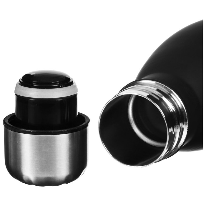 Термобутылка ONLYTOP, 500 мл, цвет чёрный Термобутылка ONLYTOP, 500 мл, цвет чёрный