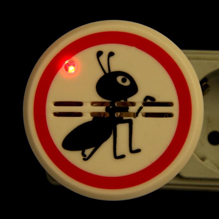 Отпугиватель муравьев Luazon LRI-20, ультразвуковой, 30 м2, 220 В, белый